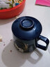 天喜（TIANXI） 茶杯辦公室陶瓷泡茶杯家用茶水分離杯帶茶蓋帶過(guò)濾內膽水杯 竹報平安+空谷幽蘭 曬單實(shí)拍圖
