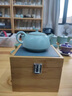 宋蘊(yùn)李學(xué)級(jí) 天青汝窯泡茶壺單個(gè)家用高端茶壺功夫茶具沏茶送人禮盒裝 天縹施瓢壺 230ml 曬單實(shí)拍圖