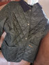 Barbour Annandale女士保暖菱格修身絎縫夾克 橄欖色 L (14) 曬單實(shí)拍圖