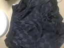 浪莎（LangSha）睡衣男夏季短袖短褲薄款男士大碼寬松仿真絲綢夏天家居服 V黑格[男系冰涼短套裝] 2XL [140-160斤] 曬單實(shí)拍圖