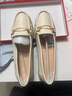 意爾康皮鞋厚底女簡(jiǎn)約樂(lè )福鞋護士媽媽舒適工作單鞋 27015W 米白 40 曬單實(shí)拍圖