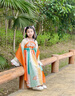 愛(ài)寶適兒童漢服六一女童夏裝中國風(fēng)古裝女孩兒童節禮物漢服唐裝連衣裙 風(fēng)鳶紗裙 140 碼【建議身高130-140cm】 曬單實(shí)拍圖