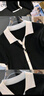 皮爾卡丹（pierre cardin）23年新款夏季法式小香風(fēng)polo領(lǐng)短款針織衫薄款上衣女感撞色短袖t 黑色 XL 建議【115-125】斤 曬單實(shí)拍圖