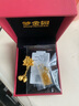 夢金園古法蓮花黃金吊墜足金流蘇掛墜兩世歡復(fù)古國潮墜子送女友 硬金款-大版約2.9g-配銀項鏈 曬單實拍圖