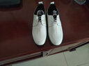 戈耐商務(wù)休閑皮鞋男士白色真皮男鞋春秋季內增高鞋子男軟底青年爸爸鞋 白色 真皮款 40 曬單實(shí)拍圖