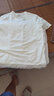 全棉時(shí)代23春男士5A級抗菌短袖夏季休閑百搭內搭T恤 V白色 2XL (185) 曬單實(shí)拍圖