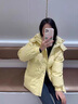 勤記初中生羽絨服女15-18歲2024年冬季新款高中學生寬松加厚可愛少女 奶黃色 S 80-100斤 曬單實拍圖