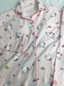 嘉綢卡通凱蒂貓睡衣少女春秋季新款長(cháng)袖長(cháng)褲甜美開(kāi)衫帶胸墊學(xué)生家居服 82320 M 152-158cm75-95斤 曬單實(shí)拍圖
