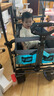 Tmz 戶(hù)外露營(yíng)推車(chē)折疊營(yíng)地車(chē)兒童野營(yíng)推車(chē)野餐車(chē)戶(hù)外推車(chē)露營(yíng)裝備車(chē) 100L -2138WBB-帶剎+后框-藍/灰色 曬單實(shí)拍圖