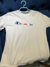 Champion冠軍T恤夏季新款刺繡草寫(xiě)大LOGO圓領(lǐng)T恤無(wú)性別冠軍短袖男女情侶 白色 XL 曬單實(shí)拍圖