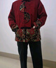皮爾卡丹中老年人秋裝女唐裝太太薄款衣服老人春秋外套媽媽套裝奶奶裝冬裝 紅色-春秋款【上衣】 2XL（建議105-120斤） 曬單實(shí)拍圖