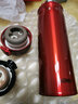 膳魔師（THERMOS） 保溫杯彈蓋杯不銹鋼高真空水杯男女辦公保冷車(chē)載杯旅行TCMB-550 紅色 550ml 550ML 曬單實(shí)拍圖