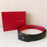 金利來(lái)（Goldlion）新款男士皮帶男真皮自動(dòng)扣本命年紅色腰帶牛皮送男友送父親節禮物 本命年【外黑內紅】 115cm 曬單實(shí)拍圖