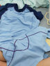 李寧（LI-NING）泳衣女分體裙式短袖兩件套保守遮肚子顯瘦大碼游泳衣泡溫泉泳裝 海鹽藍 XL 【身高160-170體重55-60】 曬單實(shí)拍圖