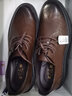 正泰經(jīng)典手抓紋英倫皮鞋男增高厚底商務(wù)男鞋休閑皮鞋秋季JZ0016棕色43 曬單實(shí)拍圖