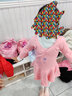 智友伴兒童舞蹈服女童練功服秋季專(zhuān)業(yè)芭蕾舞裙幼兒演出服考級連體服裝 Z7725粉色 130（適合身高120-130cm） 曬單實(shí)拍圖