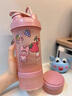 Blender Bottle 蛋白粉搖搖杯運動(dòng)水杯 大容量帶刻度塑料杯子奶昔杯攪拌杯帶粉盒 22組合粉色二代 曬單實(shí)拍圖