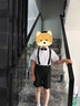 羅蒙男童禮服寶寶西裝小主持人西服鋼琴演出男孩周歲生日背帶套裝 四件套：襯衫+短褲+背帶+領(lǐng)結(jié) 140 曬單實拍圖