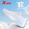 特步（XTEP）女鞋運動(dòng)鞋秋冬季新款網(wǎng)面透氣跑步鞋女士輕便休閑百搭旅游鞋子 帆白/泡沫藍2/復古粉-致輕推薦 37 曬單實(shí)拍圖