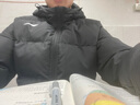 李寧（LI-NING） 棉服男長款過膝棉服冬季新款加厚保暖連帽羽絨服運(yùn)動外套 黑色（棉服） XL 曬單實(shí)拍圖