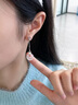 COISEE.YL平安扣耳釘耳環(huán)女純銀耳飾秋冬高級感2024新款生日禮物送女友 祥云納福平安扣耳環(huán) 曬單實(shí)拍圖