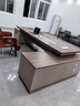 栗棠老板辦公桌椅組合簡(jiǎn)約現代總裁桌經(jīng)理主管桌輕奢大班臺辦公室家具 1.8米單柜老板桌 熱銷(xiāo)款（已有293228人已選擇） 曬單實(shí)拍圖