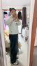 初語(yǔ)百合花重工刺繡衛(wèi)衣女25春秋新款圓領(lǐng)寬松長(zhǎng)袖休閑上衣情侶 銀花灰 M 曬單實(shí)拍圖