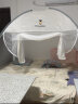 雅鹿·自由自在 家用免安装坐立式可折叠婴儿防摔蒙古包蚊帐 U型双开门 1.8米床 小蜜蜂【加密网眼】 实拍图