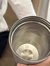 DICAZEE德國品牌純鈦保溫杯戶(hù)外便攜咖啡杯鈦杯男女生禮物高顏值吸管水杯 皓月銀【高奢純鈦禮盒裝】500ml 曬單實(shí)拍圖
