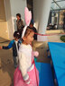 小憨鹿新款六一兒童動物兔子演出服幼兒園卡通時尚舞蹈服小白兔表演服裝 新（裙子 ） 粉發(fā)箍 120cm（適合110-120身高） 曬單實拍圖