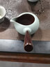 豐陶張生 天青色汝窯公道杯 茶具分茶器陶瓷 汝瓷分茶杯 茶道配件可開(kāi)片可養(yǎng)線勻杯茶海分茶器 側(cè)把汝窯公道杯 曬單實(shí)拍圖