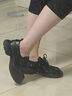 卡帝樂(lè )鱷魚(yú)女士休閑鞋軟底軟面樂(lè )福鞋英倫小皮鞋厚底增高單鞋女鞋K014黑色39 曬單實(shí)拍圖