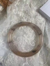 中國黃金（CHINA GOLD）玉手鐲金絲玉鐲子紫羅蘭七夕生日禮物送女友老婆 54-56mm【附帶證書】 曬單實拍圖