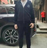 帝歐萊夫金絲絨運動(dòng)服男冬季套裝男衣服男士運動(dòng)套裝加絨衛衣套裝男秋冬季 993灰色 3XL(155-170斤) 曬單實(shí)拍圖