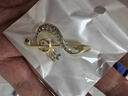 古耐音符胸針高檔女輕奢胸花禮盒別針絲巾扣環(huán)配飾女生日禮物高級(jí)小眾 X157玫瑰金音符胸針 曬單實(shí)拍圖