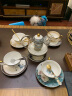 心饰园波西米兰欧式咖啡杯套装创意高档骨瓷杯子带勺陶瓷英式下午茶杯 波西米兰（花茶壶+6杯碟）礼盒装 心饰园 实拍图