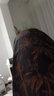 WVHK【特價(jià)撿漏】真絲闊腿褲春秋香云紗休閑女褲裙夏季垂感直筒長(zhǎng)褲子 黑花色 2XL 曬單實(shí)拍圖