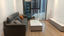 香格世家奶油风猫抓布沙发客厅小户型意式极简科技布沙发现代简约布艺直排 2.4米~直排三人位 【科技布+海绵+3CM乳胶版】 实拍图