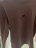 Classic Teddy兒童打底衫加絨童裝男女童T恤長(zhǎng)袖套頭衣服中小童冬裝 純色保暖灰粉 100 曬單實(shí)拍圖