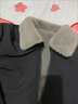 恒源祥品牌男裝尼克服男貂皮整貂大衣翻領派克服中老年保暖短款皮毛一體 【卡其色內膽】-黑殼 M 100斤以下 曬單實拍圖