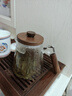 極簡造物 實木把月牙玻璃壺大號泡茶壺月牙過濾網(wǎng)泡花茶綠茶水分離沏茶壺 月牙壺900mL【木蓋】 900ml 曬單實拍圖