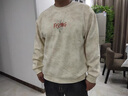 謙集（QIANJI） 秋冬季高端美式印花衛衣男士潮流復古圓領(lǐng)套頭衫內搭加絨厚款上 深灰色 【DP3102ZYS深灰色】 L (偏大)適合體重151-170斤穿 曬單實(shí)拍圖