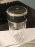 萬象（WANXIANG）玻璃杯雙層隔熱杯鵝蛋杯子男士高檔車載水杯家用便攜加厚防燙茶杯 橄欖色-350ml 曬單實(shí)拍圖