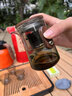 茶皇子便攜式泡茶壺旅行戶外茶具套裝磁吸過濾茶水分離快客杯一壺三杯 煙灰 曬單實(shí)拍圖