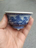 博曉（BOXiAO）主人杯單杯手繪青花山水壓手杯景德鎮陶瓷茶杯功夫茶具品茗杯大號 壓手杯（古風(fēng)青花山水） 曬單實(shí)拍圖