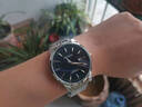 米亞達男士手表機械風(fēng)格全自動(dòng)防水夜光瑞士品質(zhì)商務(wù)品牌雙日歷石英男表 本鋼黑面鋼帶 40mm 曬單實(shí)拍圖