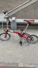 大行（DAHON） 16英寸D5鉻鉬鋼5變速折疊自行車成人男女式學(xué)生復(fù)古單車HAC653 中國紅 曬單實(shí)拍圖