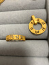 周生生足金六字真言大明咒黃金戒指男女款 婚戒83215R計價(jià) 13圈2.7克 曬單實(shí)拍圖