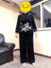 俞兆林中年媽媽裝運動套裝女洋氣新款中老年女裝春秋金絲絨老年人上衣服 紅色 XL (推薦85-105斤左右) 曬單實拍圖