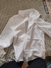 漫佩 2022年新款雪紡襯衫上衣蝴蝶結系帶翻領(lǐng)襯衫女百搭襯衣長(cháng)袖打底衫 白色【好質(zhì)量】 M 建議95-108斤 曬單實(shí)拍圖